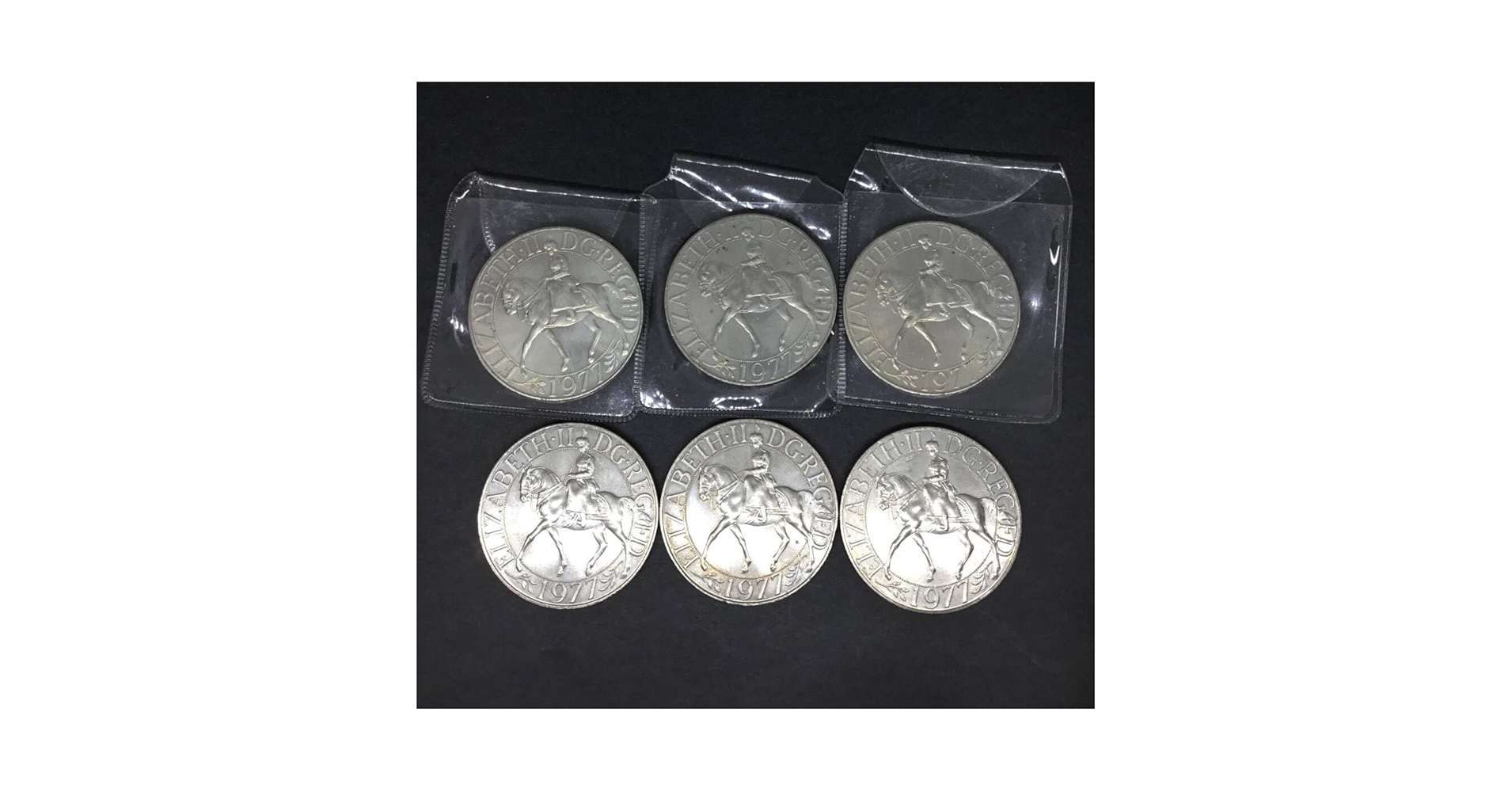 Amazon.co.jp: 記念コインELIZABETH II DGREGFD 1977 エリザベス