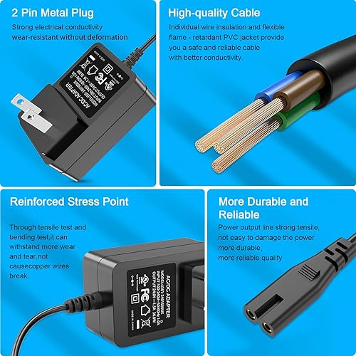 Miniatura 8 de ZIFI Adaptador de corriente CA 100-240V a CC 24V 1.5A con 5 conectores de CC para tira de luz LED, difusor de aceite esencial y más dispositivos de