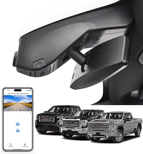 Miniatura 10 de Mangoal Cámara de tablero delantera 4K y trasera 1080P ajuste personalizado para GMC Sierra 1500 2022-2024 HD 2024 Pro SLE Elevation SLT AT4X Denali