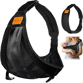Baby Carrier Ergonomic Hip Carrier Black for 3-36 Months