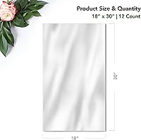 Vista 2 de Bolsas de regalo de celofán extra grandes de 18 x 30 pulgadas (paquete de 12) – Bolsas transparentes para cestas de regalo, embalaje de vacaciones