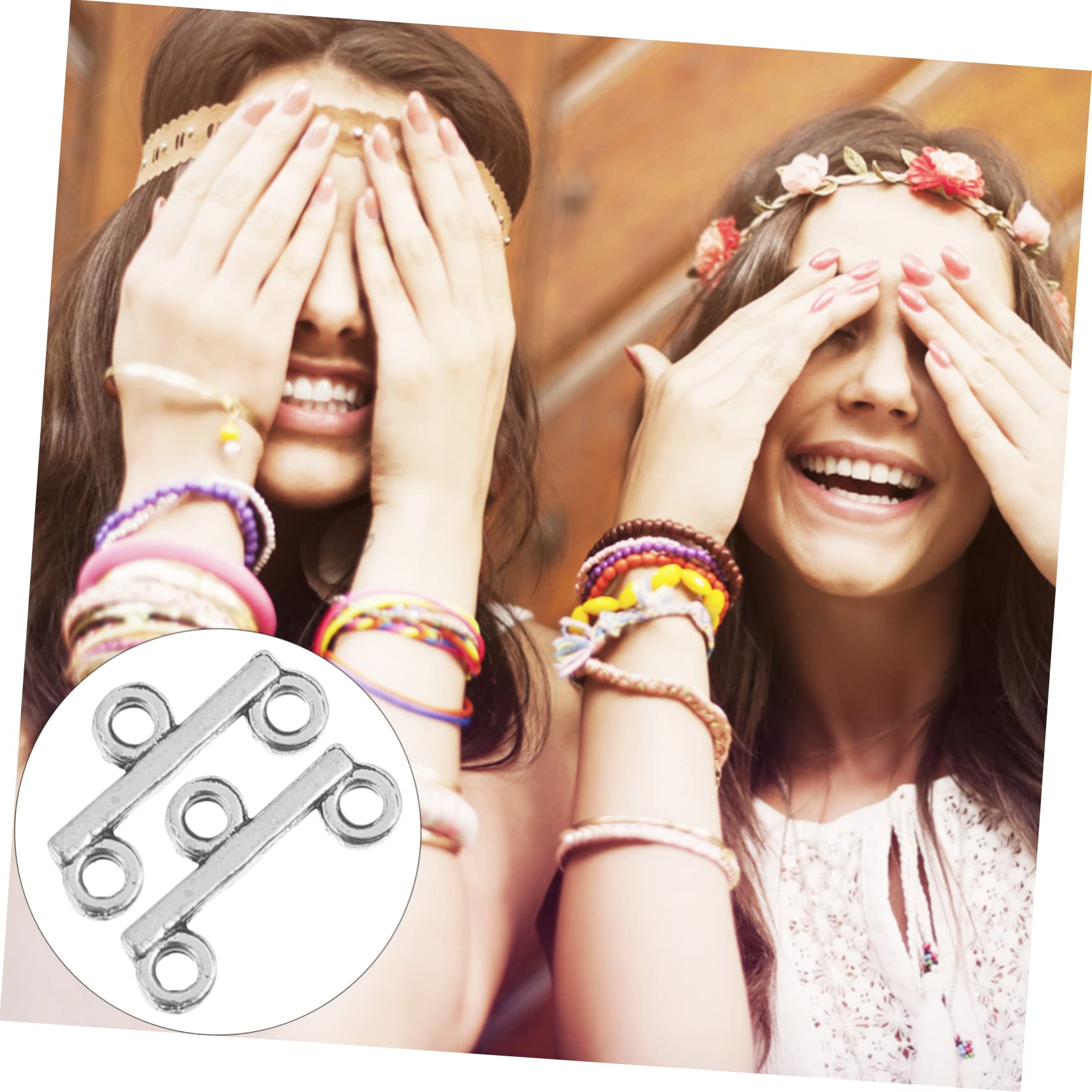 Operitacx 300pezzi Chiusure Per Bracciali e Collane Accessori Per Creazioni Fai Da Te Di Gioielli Connettori Resistenti Per Handmade Jewelry