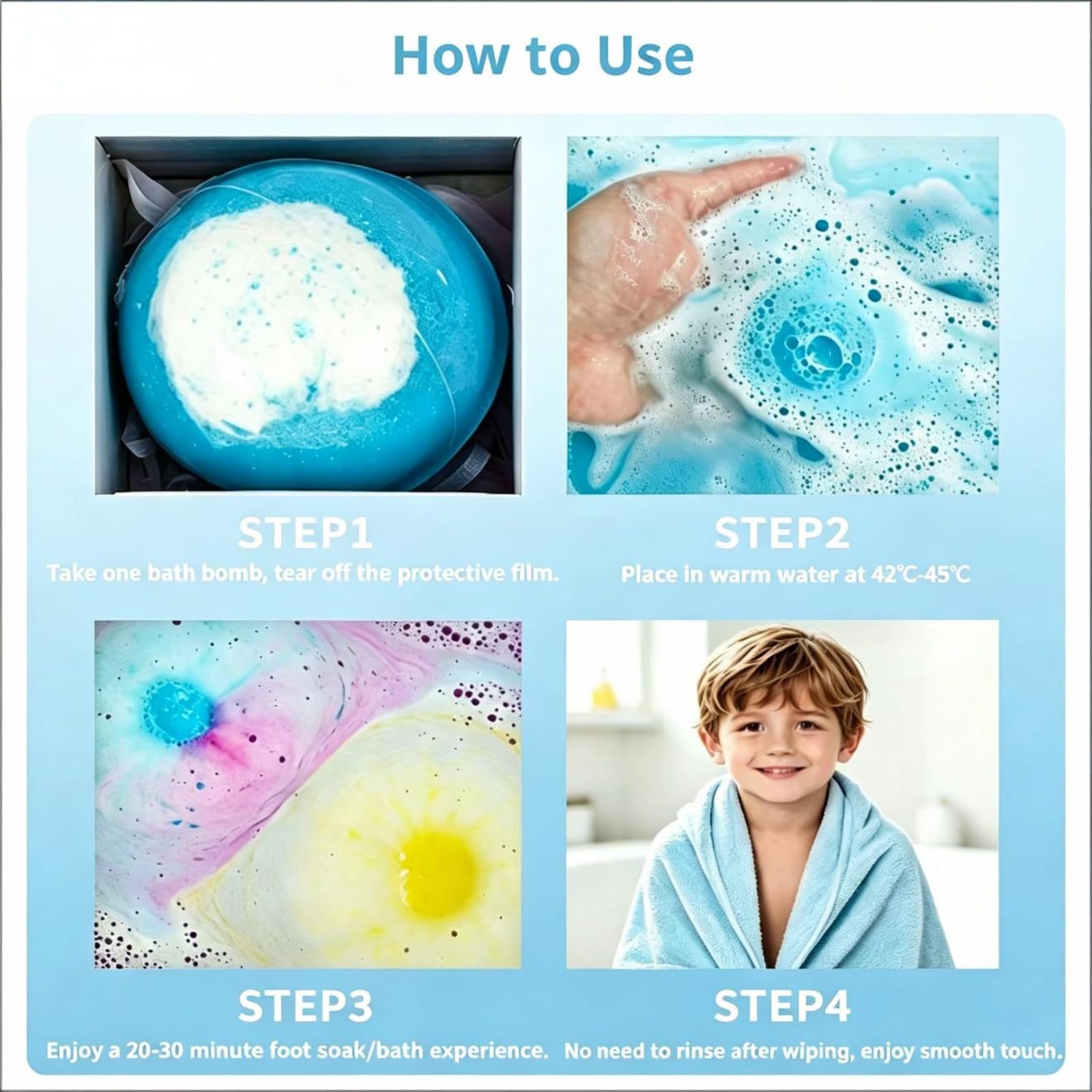 12Stück Bath Bomb Gift Set for Kids,Badekugeln kinder mit überraschung, Natrual und organische Blase Bad Bomben,Badekugeln, Geschenk für Kinder,Schaumbad,Fizzy bath bomb,Bath bombs gift