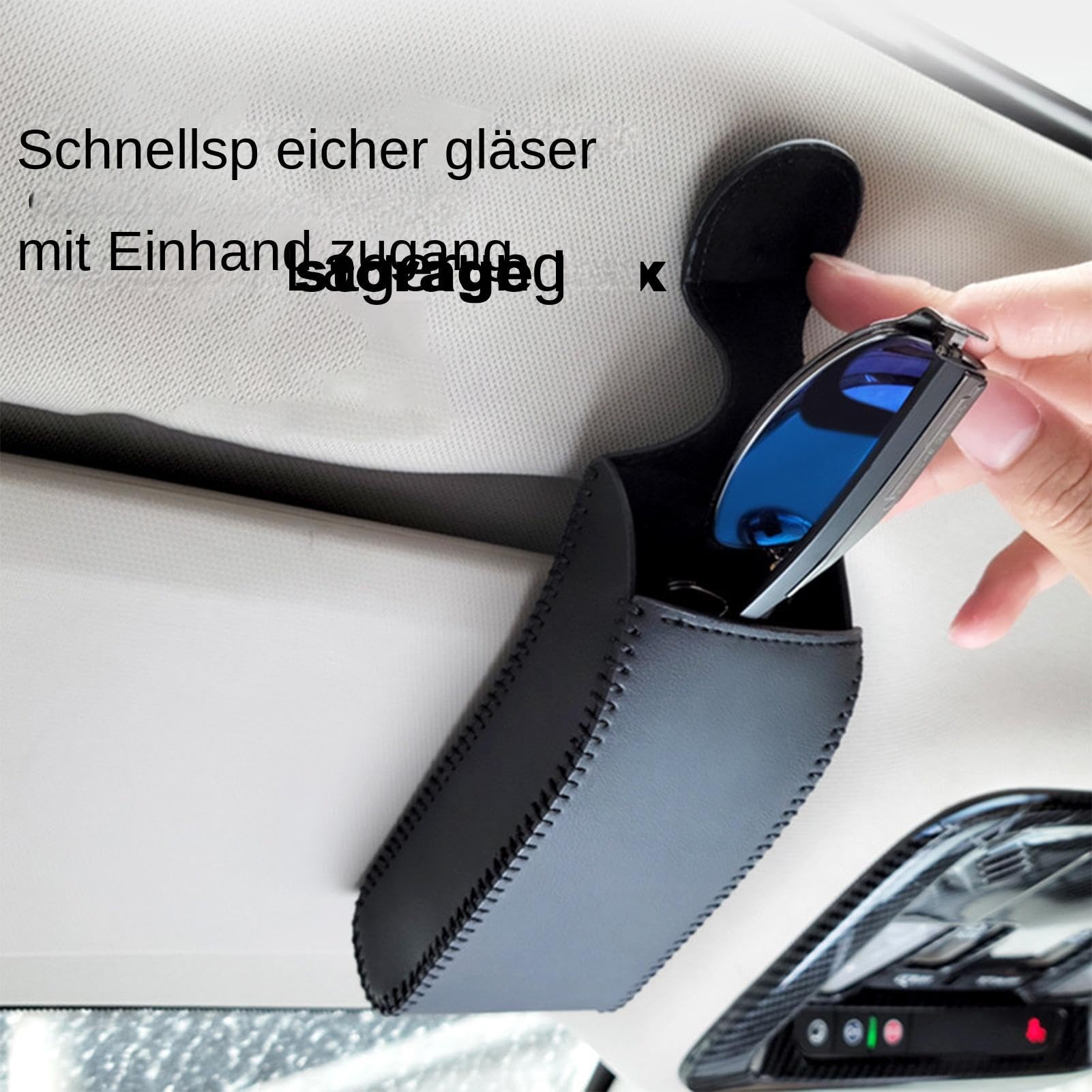 Etui okulary do samochodów ci? ?arowych, etui wizjer, klips okulary przeciws?oneczne, monta? bez niszczenia, pude?ko do przechowywania okularów samochodowych, ma?ych przedmiotów,