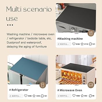 Outdoor Refrigerator Cover | Waterproof Oxford Cloth Freezer Cover Outdoor Refrigerator For Patio