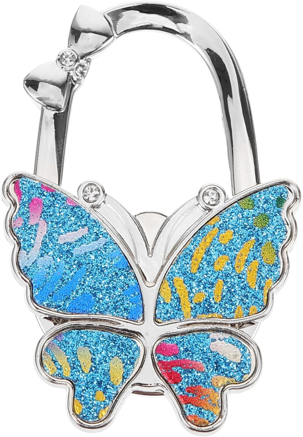 Butterfly Purse Hook for Table Stylish Handbag Hanger with Strong Load-Bearing Design Portable Metal Bag Holder for Office and Home Use Supports Heavy Items