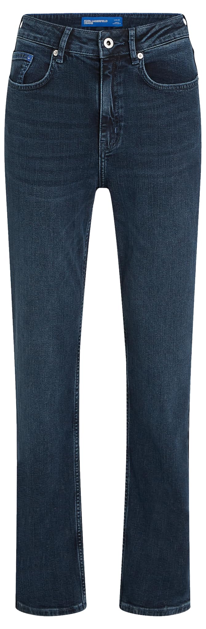 Karl Lagerfeld Jeans, Damskie, High Rise Straight Denim, Prosta Nogawka
