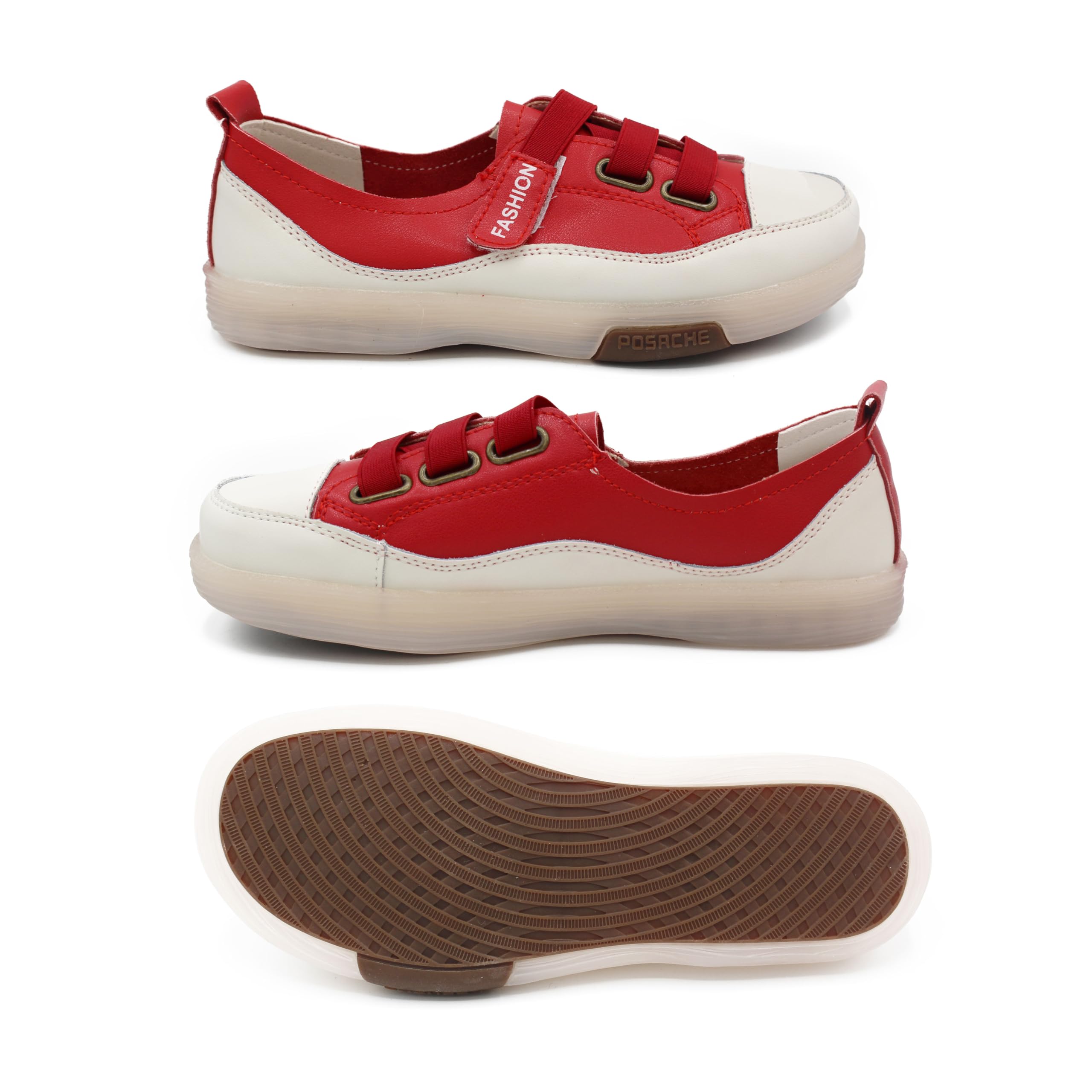 Zerimar Deportivos de Piel para Mujer - Elegantes y Cómodas - Calzado Femenino con Estilo y Confort - Se Recomienda Elegir una Talla mas