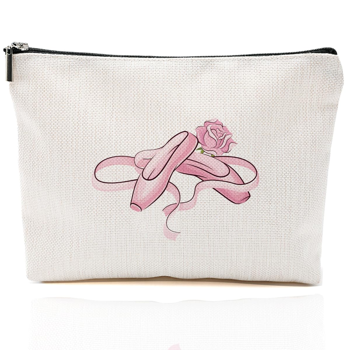 BARREEMO Ballet Dancer Gifts Dance Makeup Bag for Competition Dance Recital Gifts for Girls Birthday Christmas Gifts for Dance Teams Dance Teacher