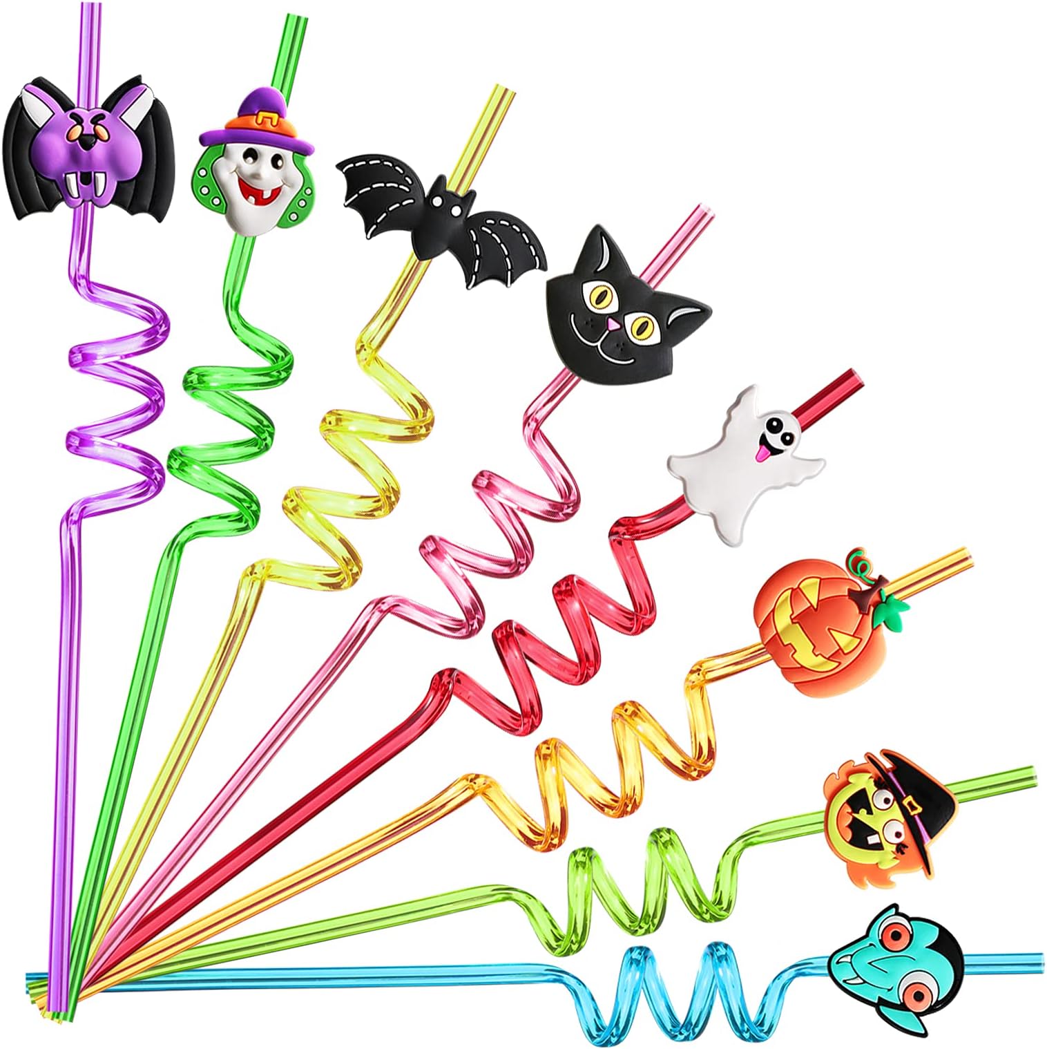 Amazon.com: TUWUNA Halloween Party Favors 24Pcs Pumpkin Ghost Spider ...