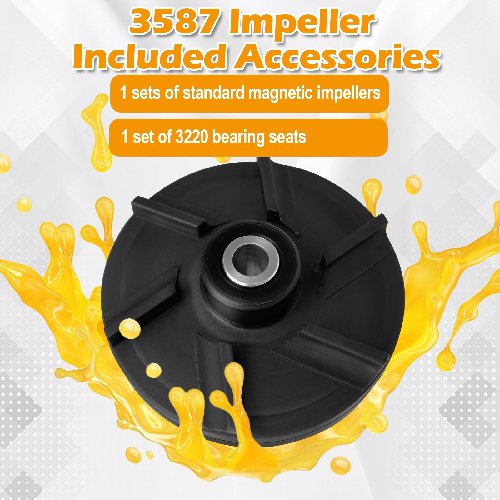 Grindmaster Crathco Standard Impeller And Bearing Sleeve (Pack Of 3 - View #13