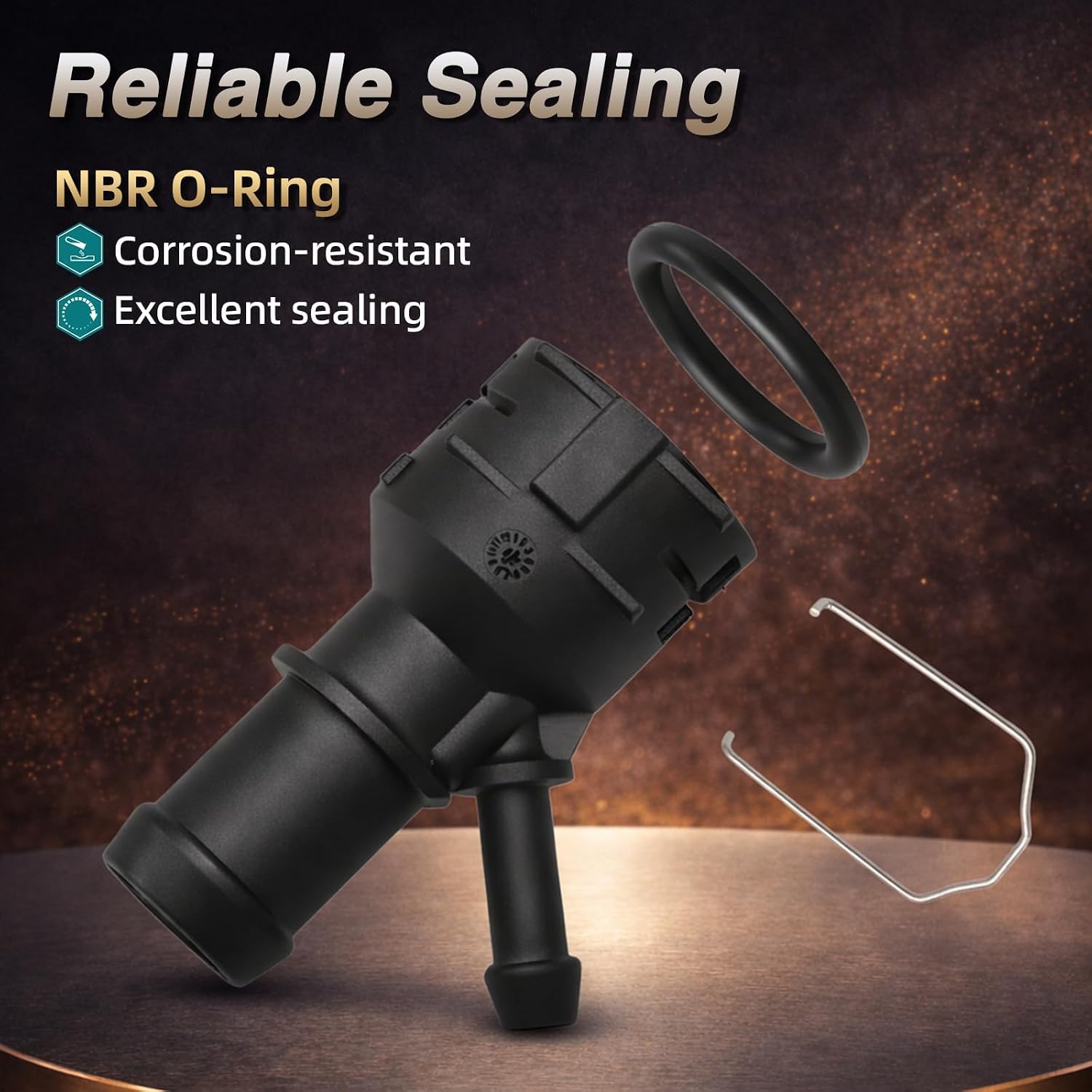 EVRBUL Heater Hose Connector - Coolant Hose Quick Coupling Connector Compatible with Audi 8P/8U/8J & Volkswagen MK5/MK6/5N Replace# 1K0122291C