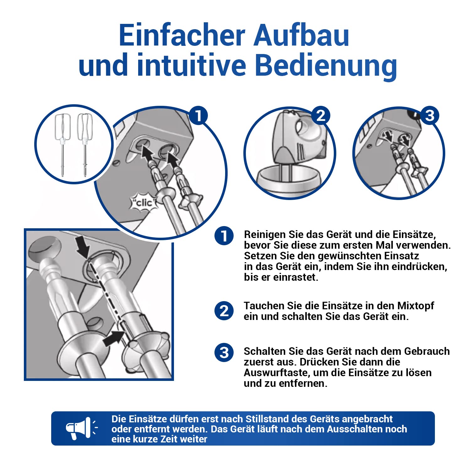 VIOKS Schneebesen SET 2x Ersatz für Handmixer Rührbesen Tefal SS-989633 & XJ901301- Turbobesen Ersatzteile für Handrührgeräte Moulinex Prep'Line 8141 & 8142