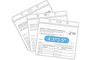 Vaccine Card Holder for Travel Essentials (3 Pack)