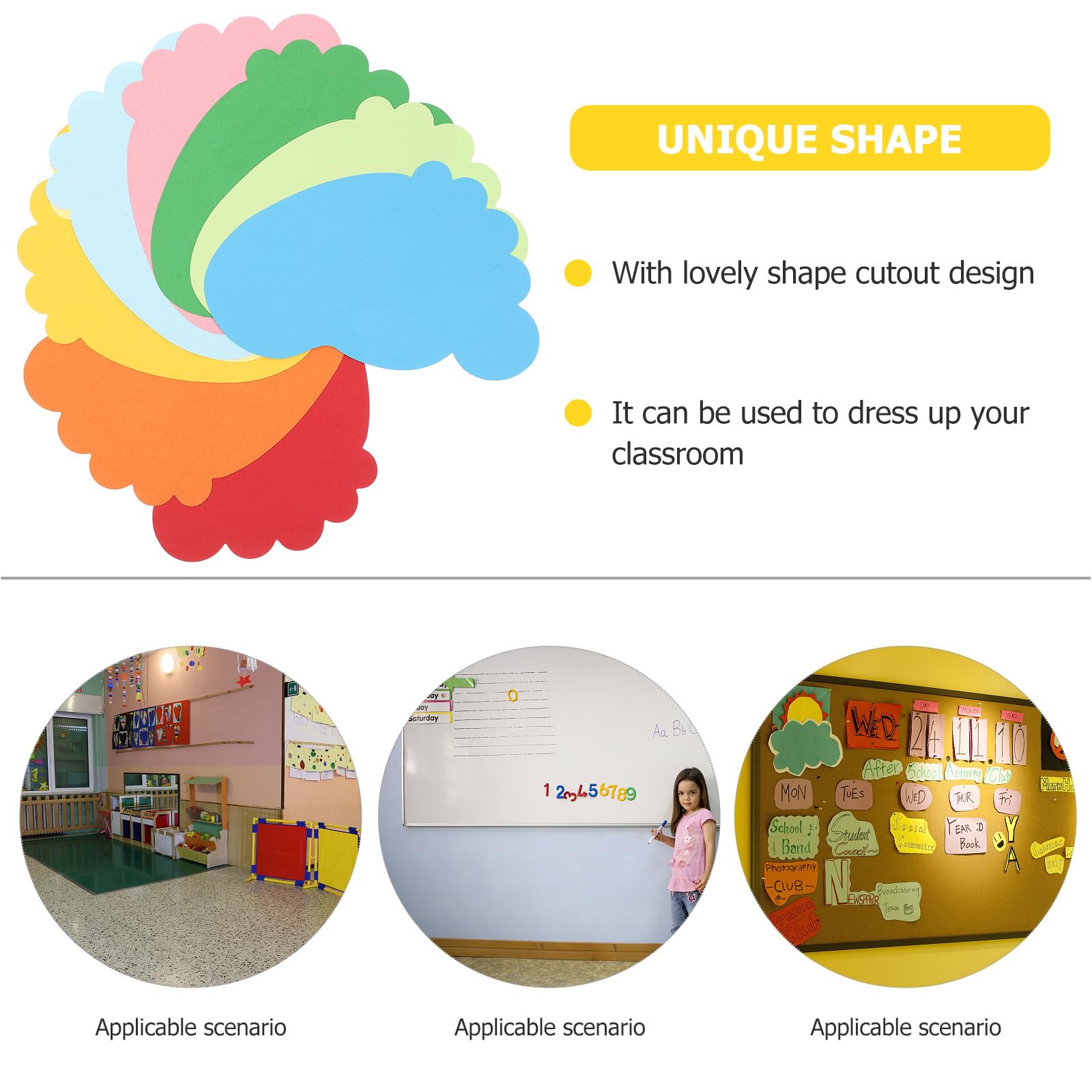Operitacx 72pcs Footprint Shape Cutout Paper Footprint Decked Cutouts Footprint Paper Shape for DIY Scrapbook Embellishments Classroom Cutout - Image 2