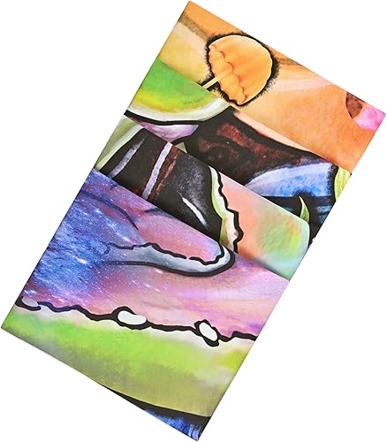 Miniatura 7 de Krelymics Tapiz de setas de rana tapiz de ojos hippie tapiz de fase lunar tapiz abstracto para colgar en la pared para habitación 512 x 591 pulgadas