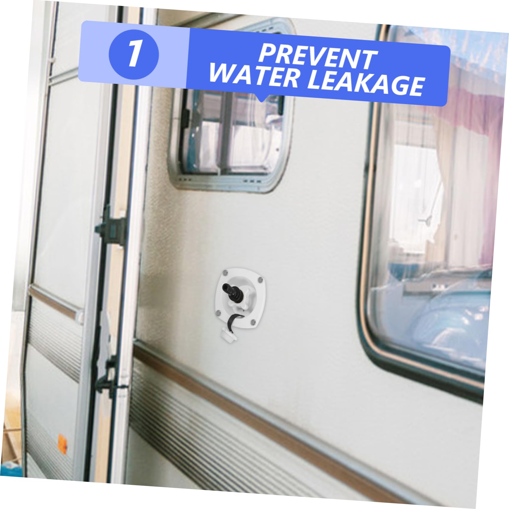 3pezzi RV Water Fill Inlet Valvola Accessorio per Camper e Barche Installazione Facile Compatibile Serbatoi per Trailer e Yacht