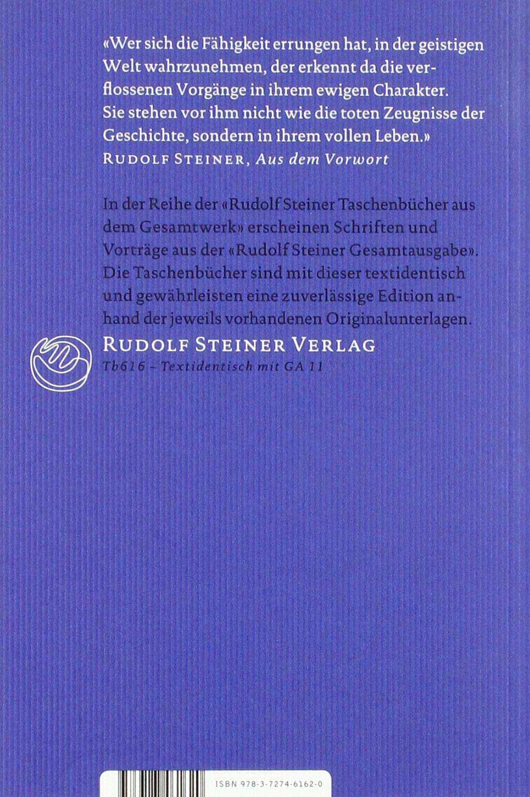 Aus der Akasha-Chronik (Rudolf Steiner Taschenbücher aus dem Gesamtwerk)