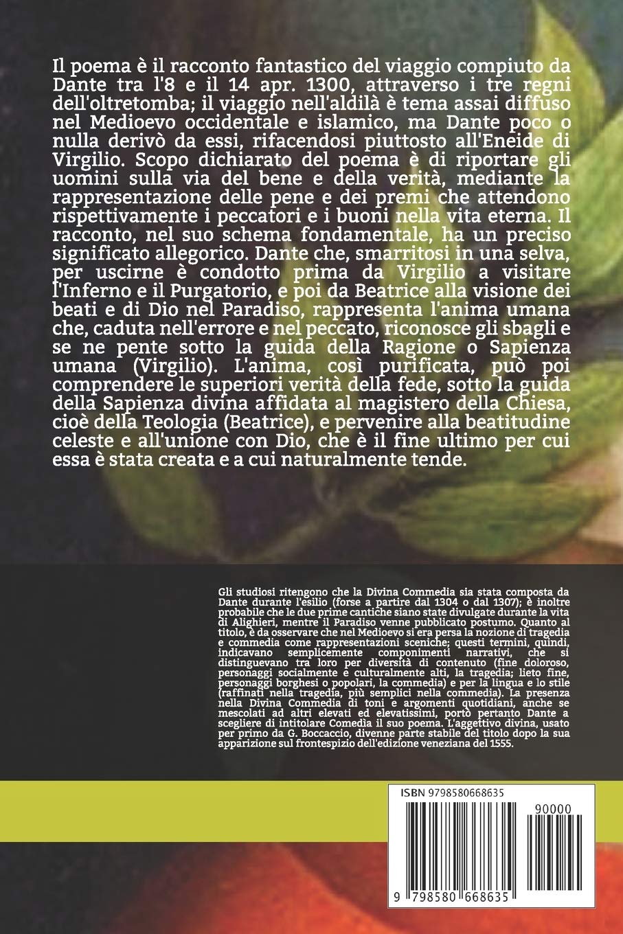 La Divina Commedia: Edizione del 1304, annotata in occasione del settimo centenario della morte del Sommo Poeta.