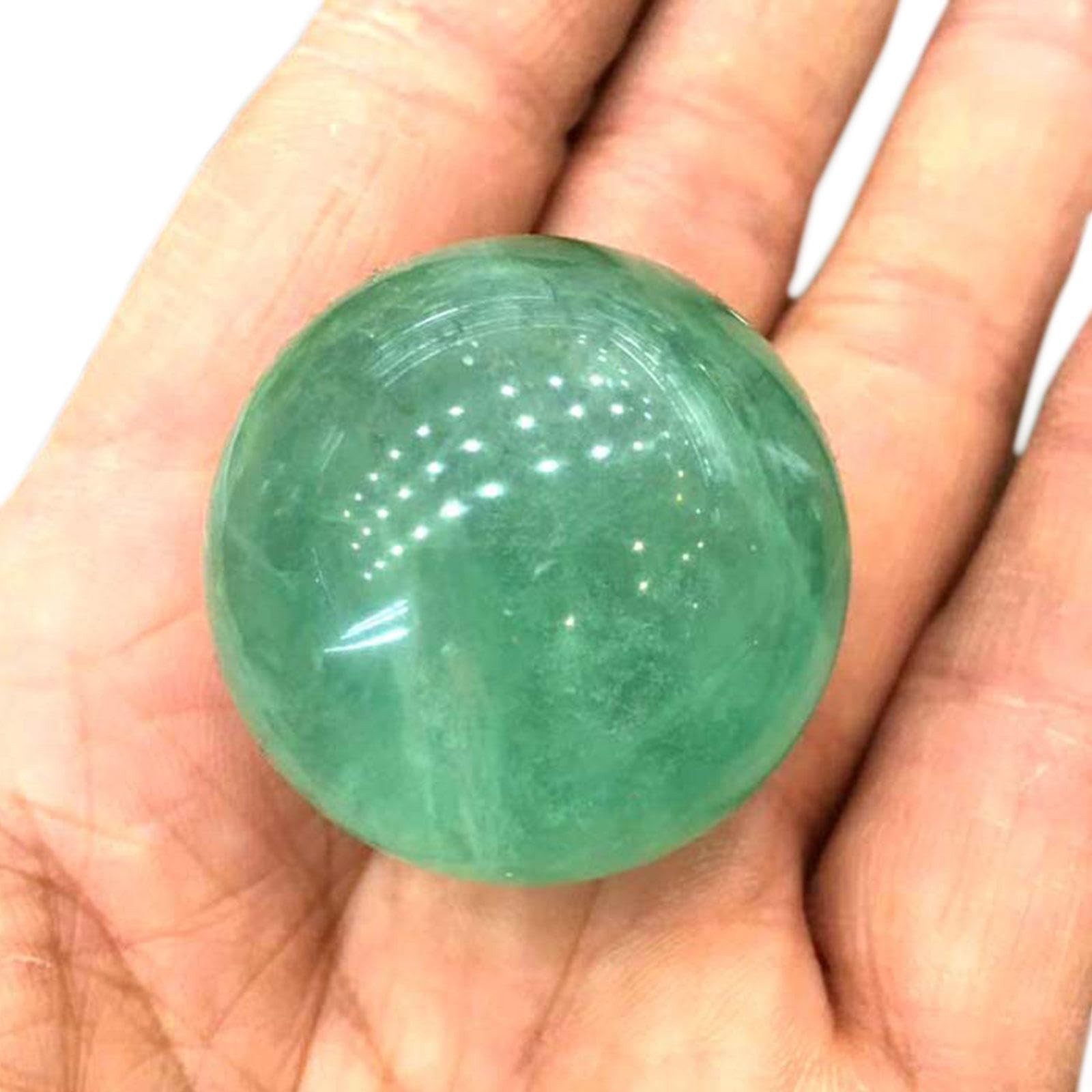 Fluorita adorno LTRAJUYNH crystal ball de 30mm el regalo ideal de artesanía para el hogar