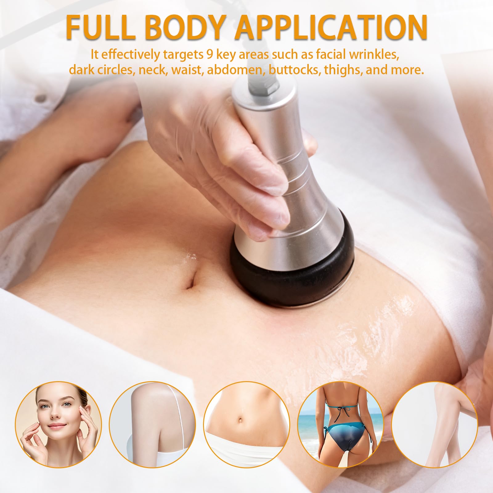40K Corps Amincissant Machine, 4 en 1 Lipocavitation Radiofréquence Machine de Sculpture Corporelle, Visage et Corps Entier Masseur Amincissants et Raffermissants