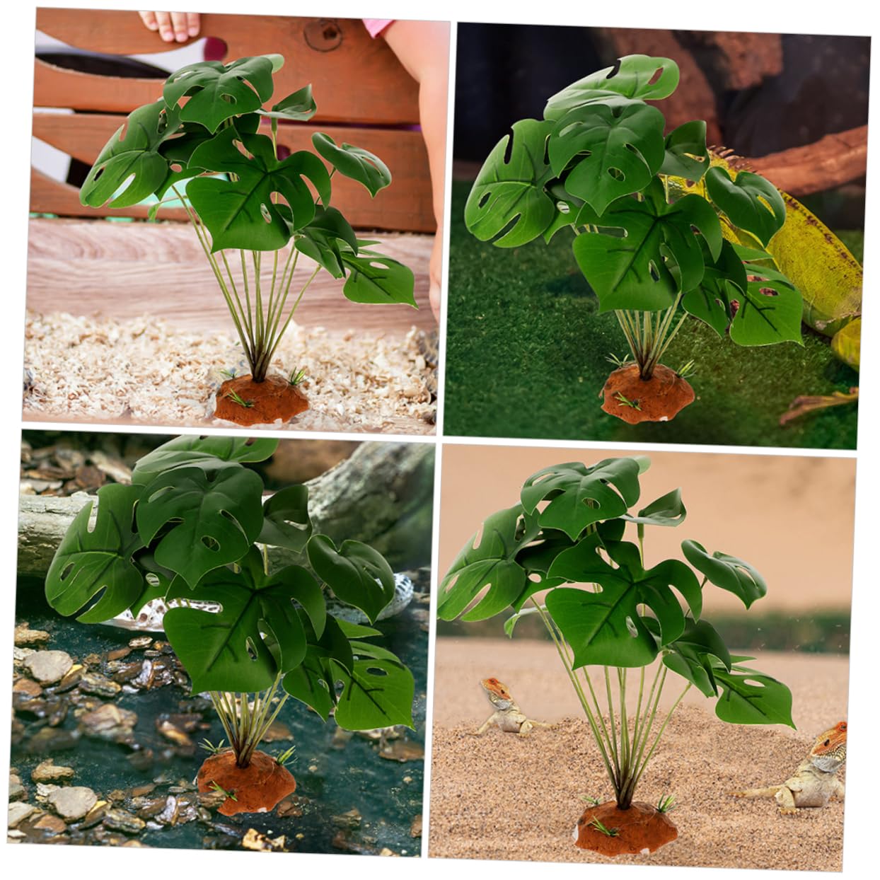 SUPVOX 5pezzi Decorative Per Terrario e Serbatoio Rettile Habitat Simulato Decorazione Per Accessorio Per e Rettili Realistico