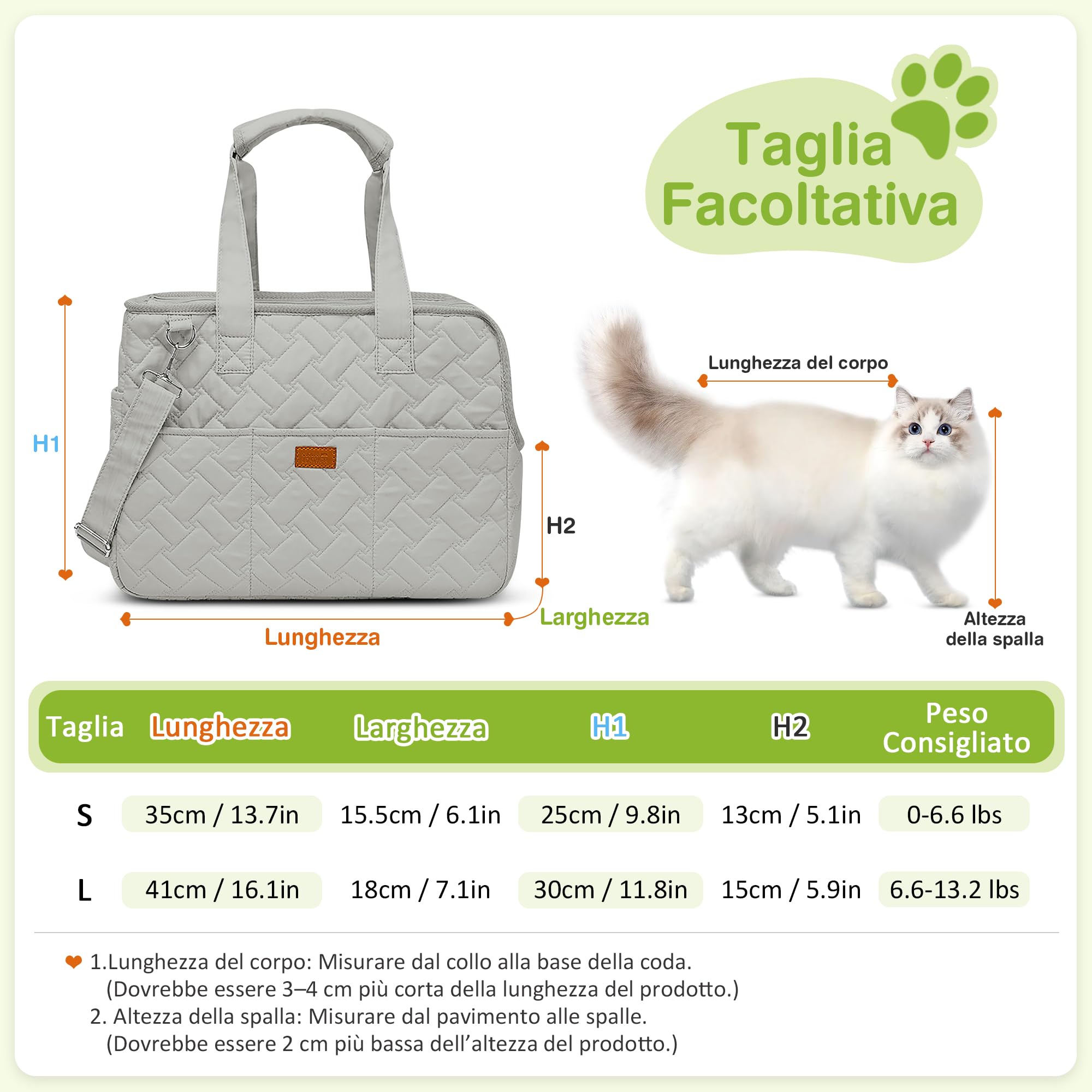 ALLSOPETS Sac de Transport pour Chien et Chat, Sac à Main Pliable en Tissu Respirant, Sac à Bandoulière pour Animaux avec Poches pour Voyage et Sortie (Gris Étoilé, S)