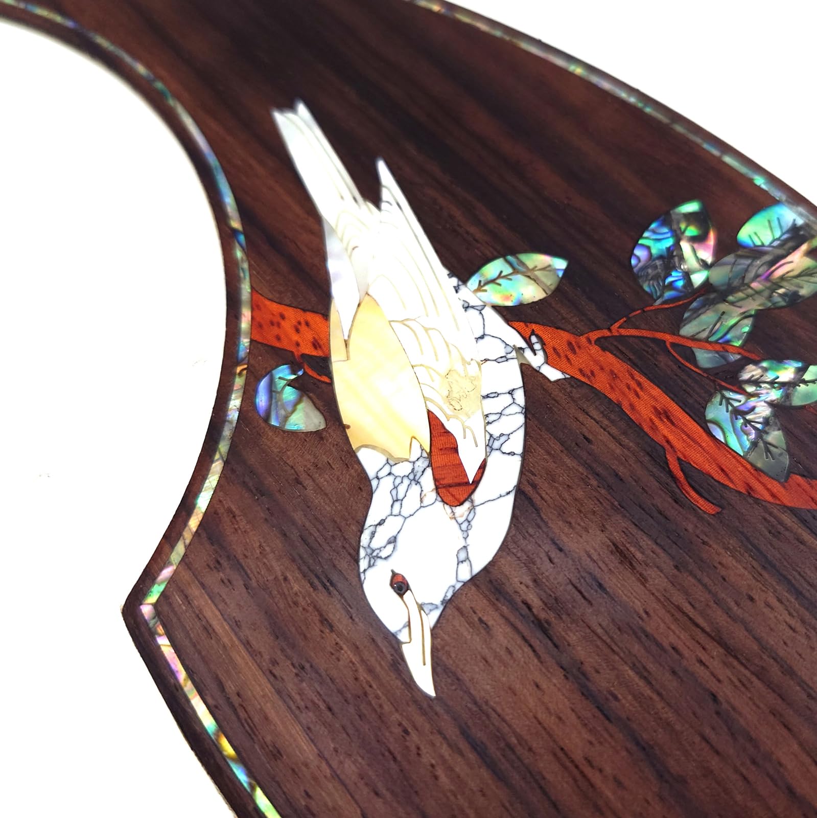 Guitar Pick Guard, Battipenna in abalone in palissandro autoadesivo for Chitarre acustiche folk D-45 Taylor(16)