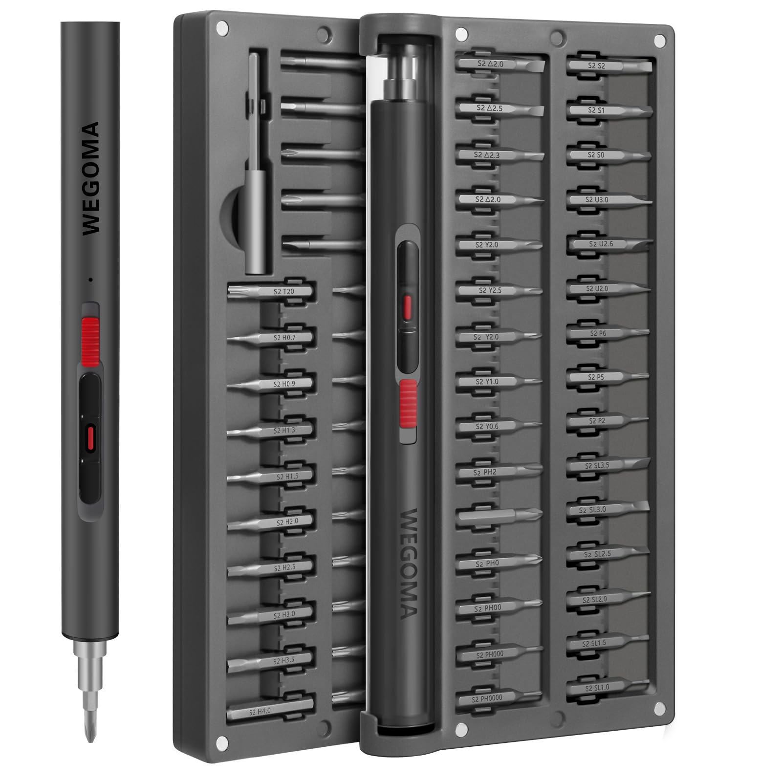 Mini Electric Screwdriver Set 55 in 1 S2 Magnetic Bits LED Light 3 7V Precision Small Electric Precision