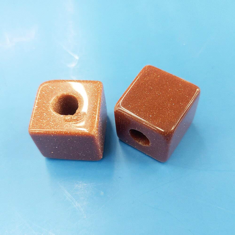 10pc/Bag Natural Stone Pendant 16x16mm Square Grain Semi-Precious Stone Pendant DIY Necklace Pendant Jewelry Accessories - (Color: 4; Item Diameter: 16x16mm) Primary Stones and Minerals ( Color : 9 ,