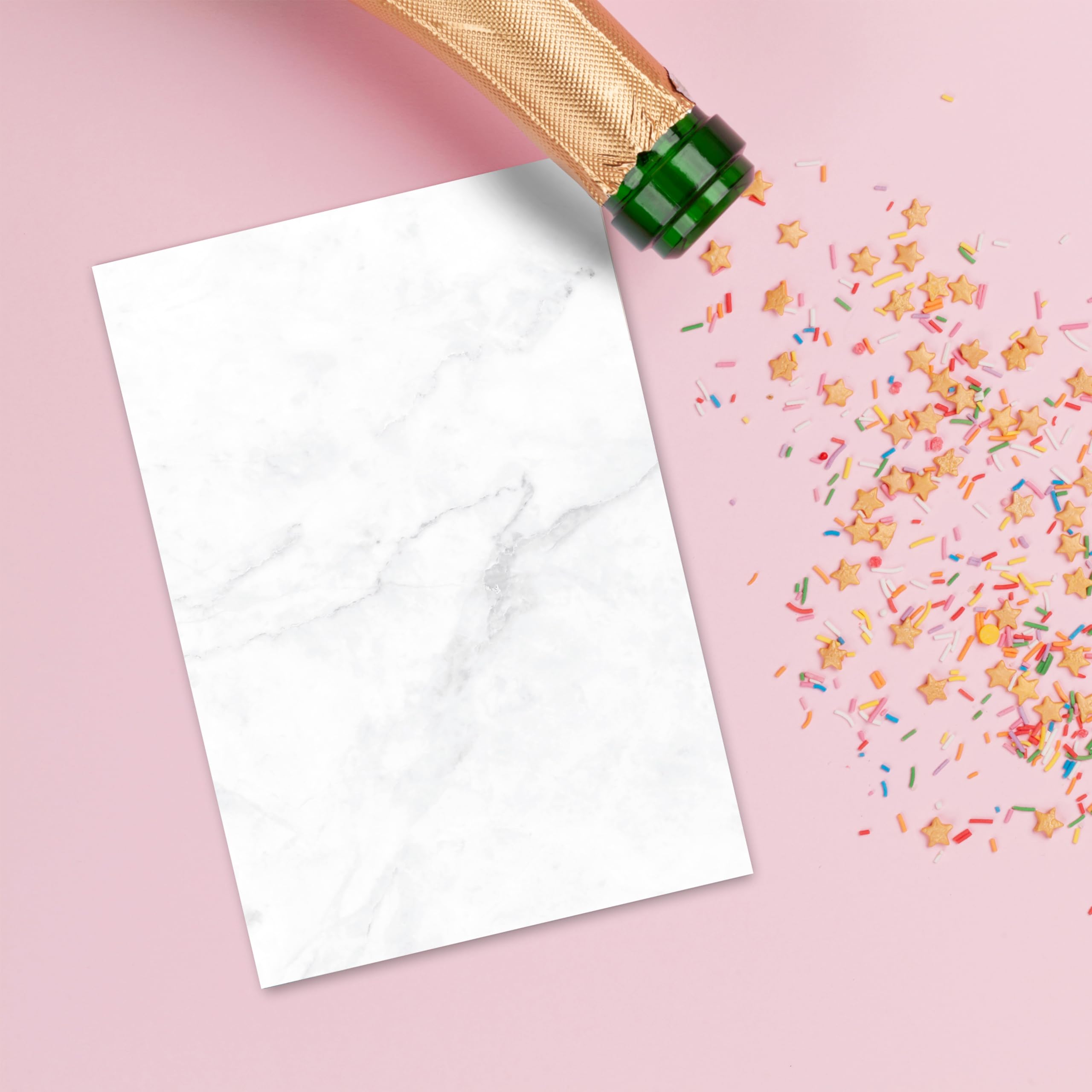 Carta da lettere A5 stampata su entrambi i lati - set per inviti matrimonio compleanno (Design 4)