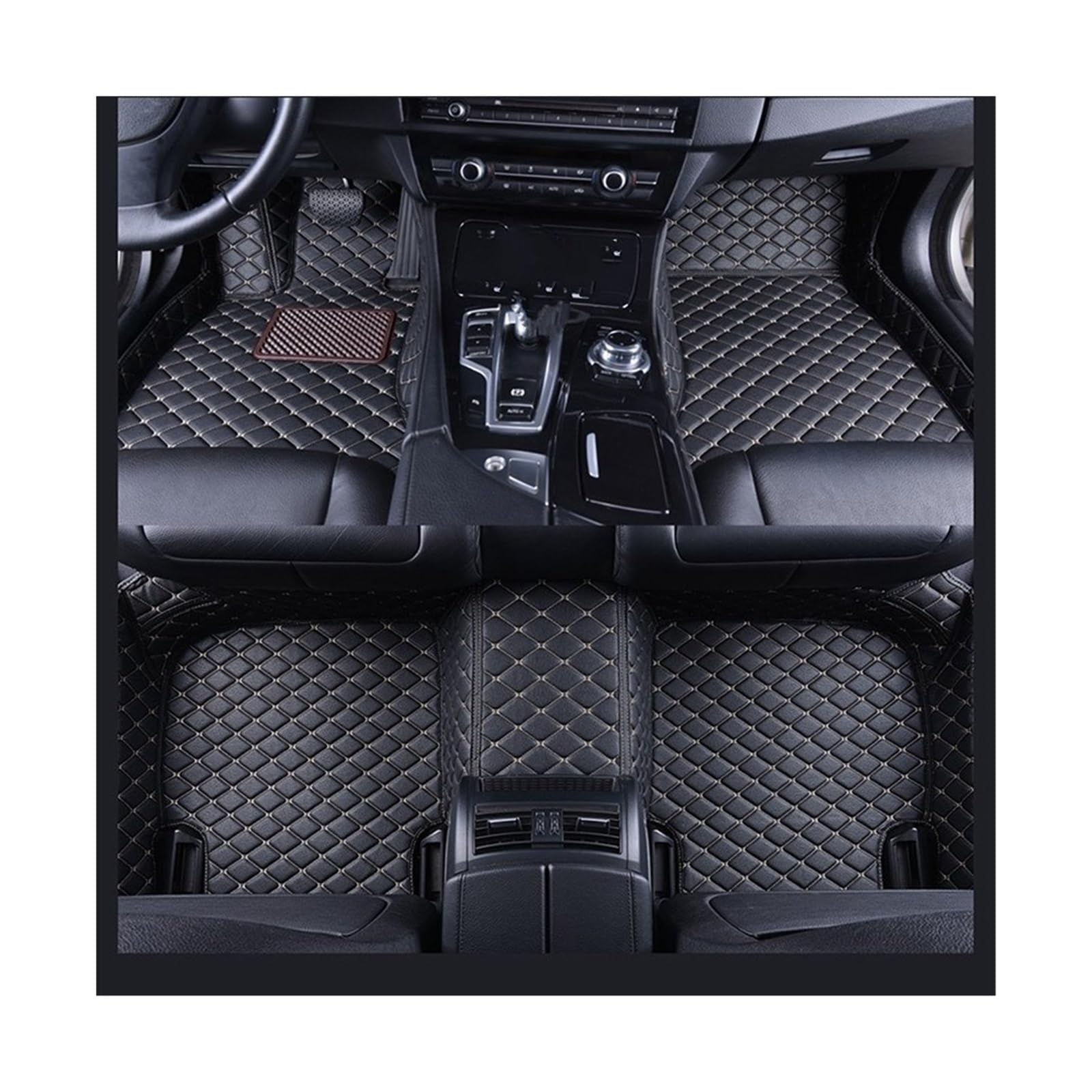 Tapis de sol voiture en cuir imperméable idéal sorties famille