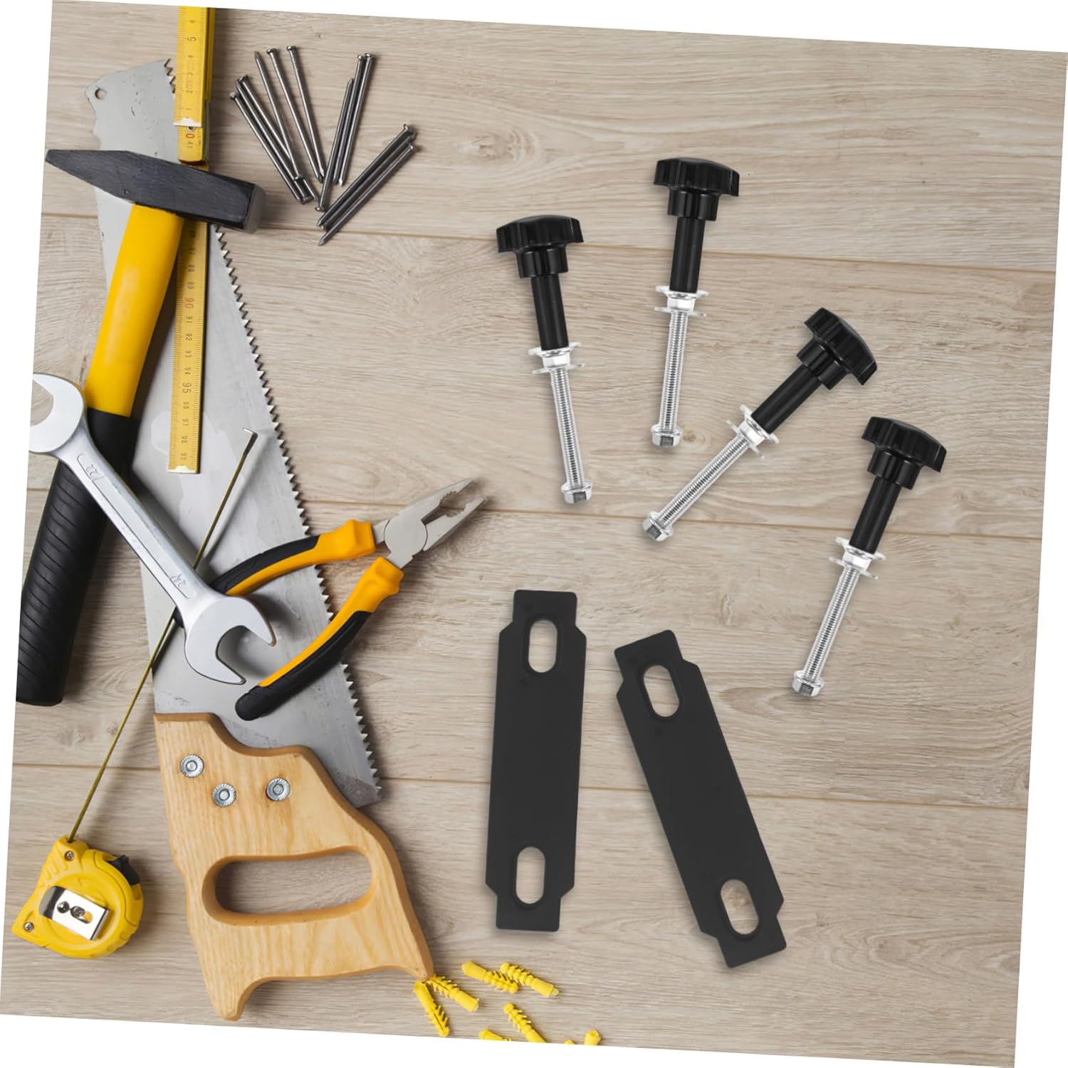 STOBAZA 1Set Aluminum Off Road Recovery Track Mounting Bracket Kit for Vehicle Roof Racks Secure Traction Boards and Recovery Equipment with Easy Installation and Lightweight Design