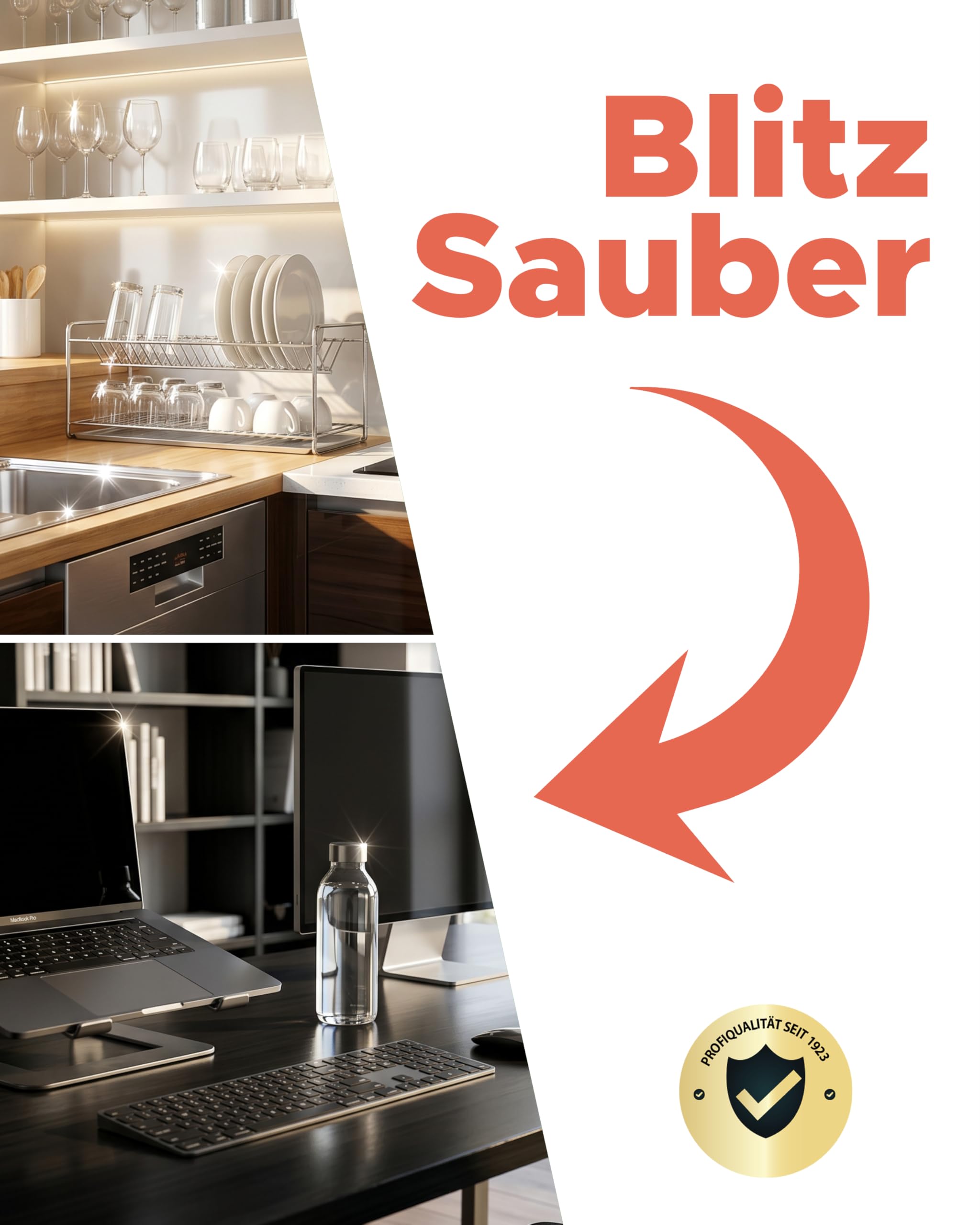 Lorito Set frisch & sauber Spülmittel 2 x 10L & Allzweckreiniger 2 x 10L | Profi-Reinigungsmittel gegen hartnäckige Verunreinigungen, glanzvolles Ergebnis, zwei Haushaltsreiniger in einem Set