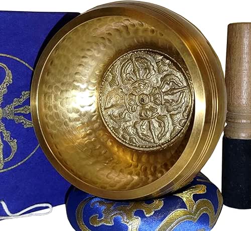 Bol chantant tibétain ~ 7 Métaux, Ø12 cm, originale du