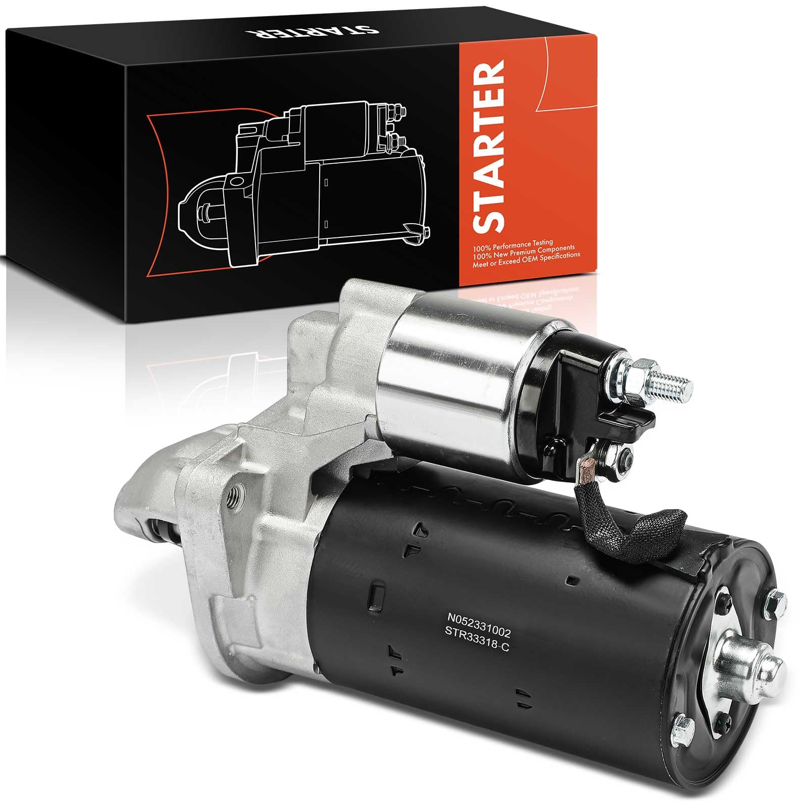 Frankberg Démarreur de moteur 2,5 KW/12 V/9 Dents Compatible avec Ducato Camionnette 250 3.0L Jumpy VF7 2.0L Ducato Bus 250 2.3L Remplacer# 55779086,51779086