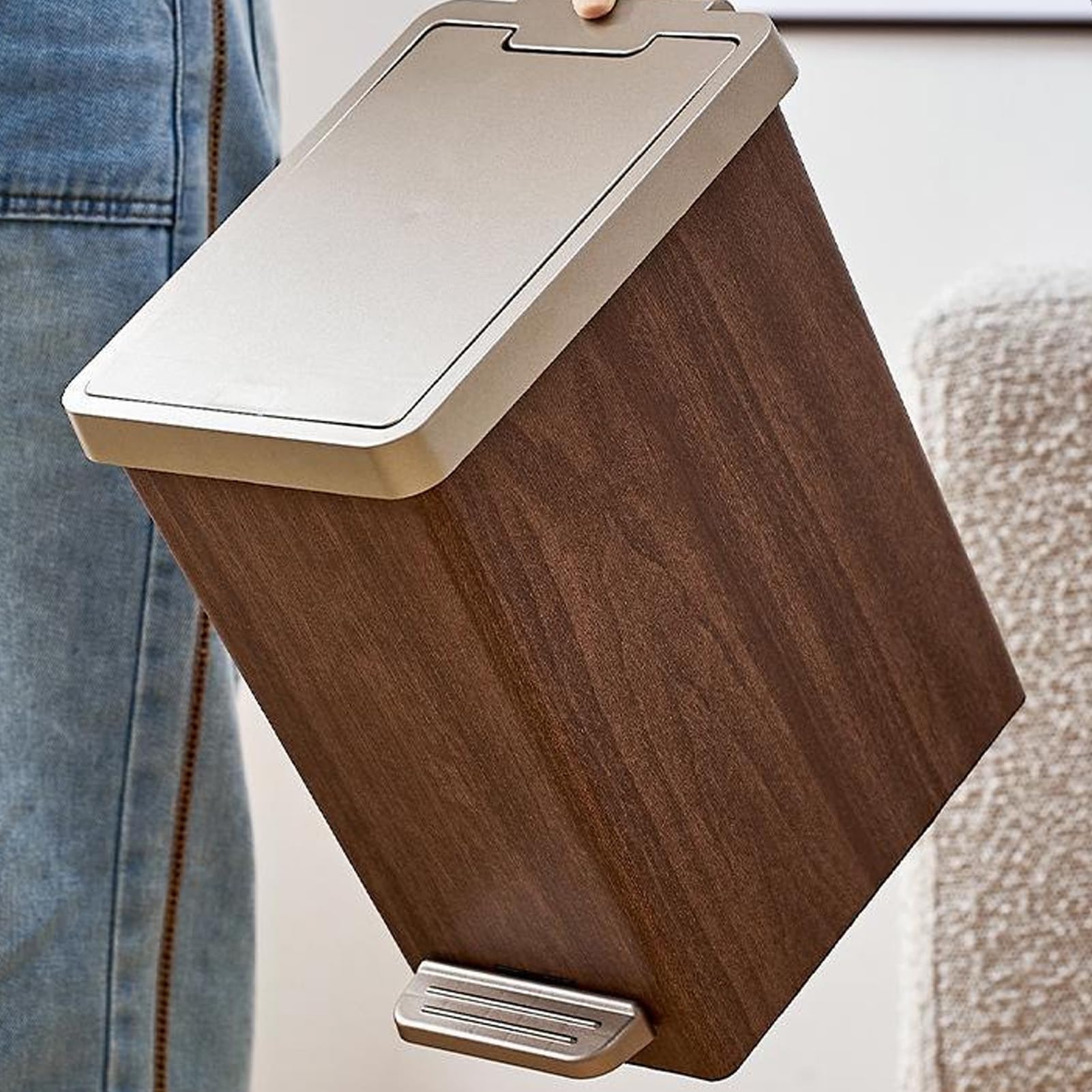 Genérico Cubo de Basura para la Cocina Papelera Estrecha Anti Olores