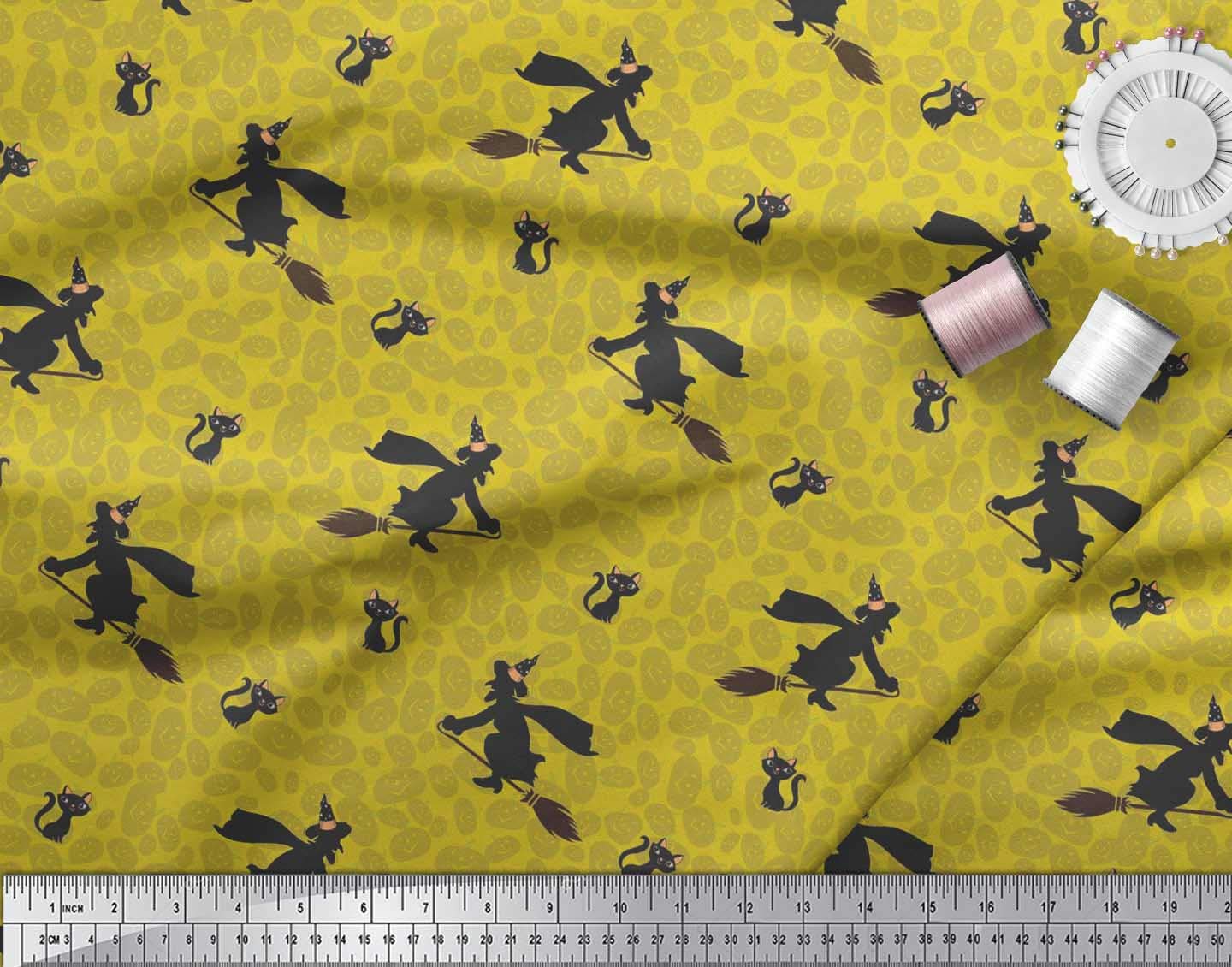 The Yard Tissu à Faire Soi-même Sur Le Thème D'Halloween Pour Enfants, Adolescents, Femmes