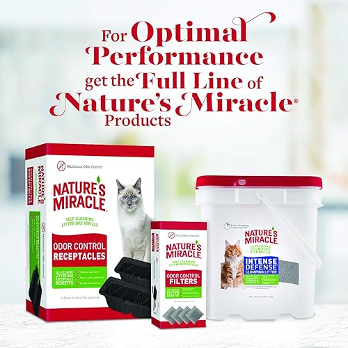 Miniatura 9 de Natures Miracle Caja de arena autolimpiante para varios gatos