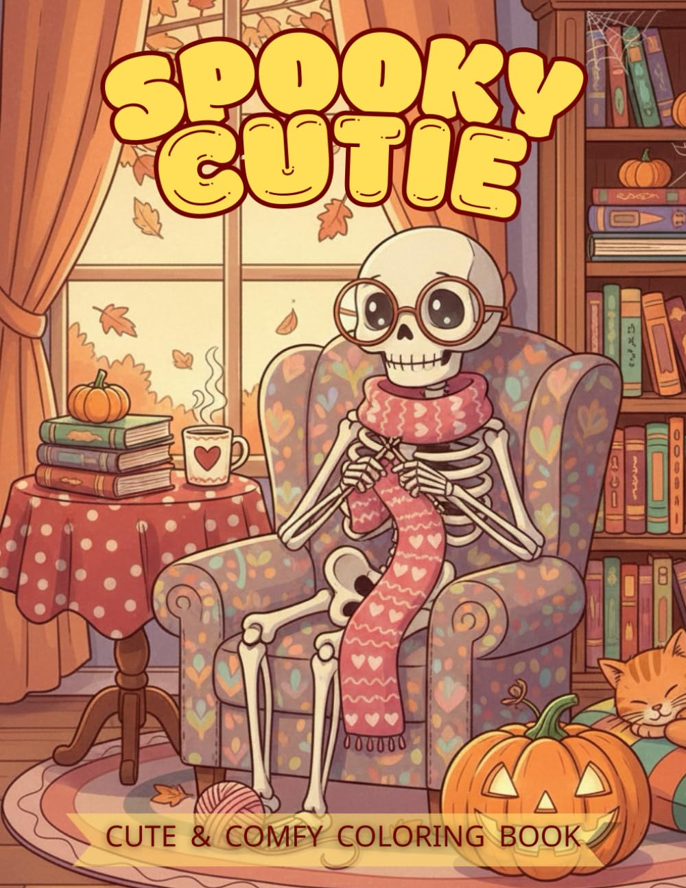 Comfy Coloring Book: Coloring Book for Adults and Teens Featuring Adorable Creepy Creatures for Relaxation