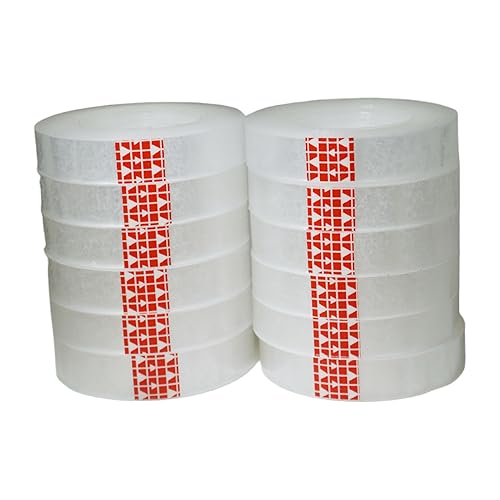 Miniatura 4 de GGR Supplies Cinta de papelería transparente transparente de polipropileno para envolver regalos, numerosas aplicaciones. 36 yardas de longitud (12"