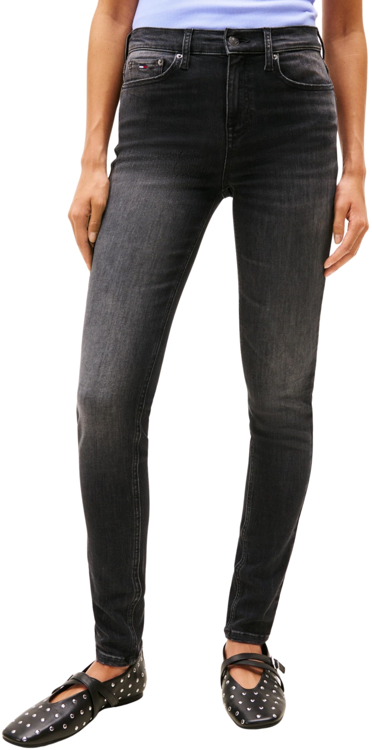 Tommy Jeans Damen Skinny Nora Md Skn Di1286 Dw0dw22152