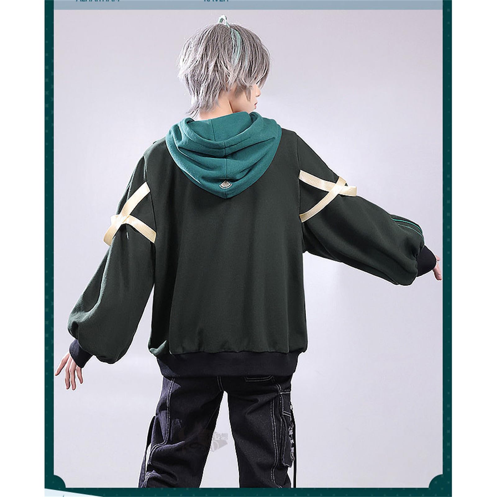 Amazon | [ZAIED] 原神 周辺 パーカー アルハイゼン カーヴェ 長袖 春