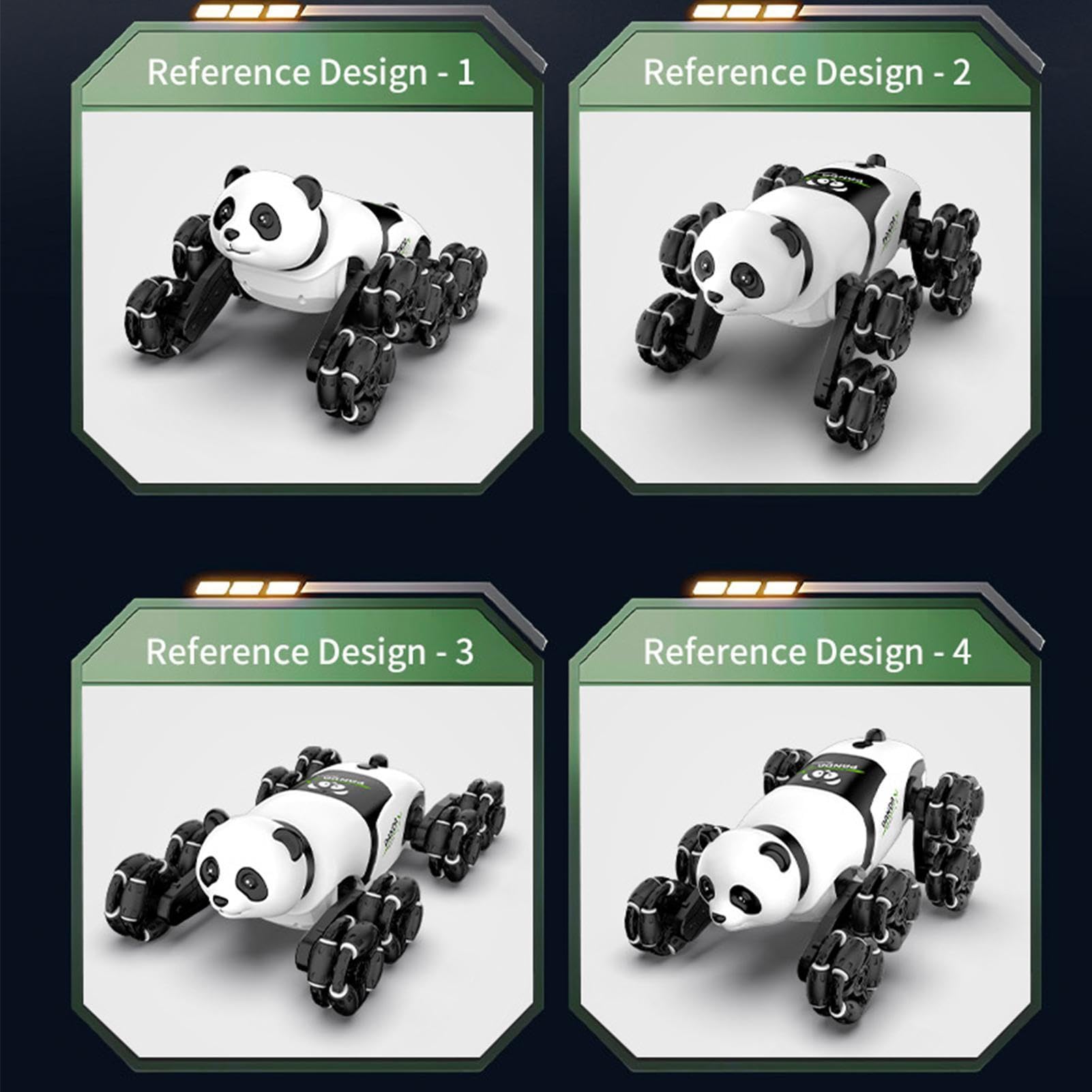 Automobiline Giocattolo Radiocomandate Giocattolo Veicolo Robot | Macchina Giocattolo Acrobatica Panda Robot con Spruzzo di Luce Per Tutti Gli Adolescenti Giovani Bambini E