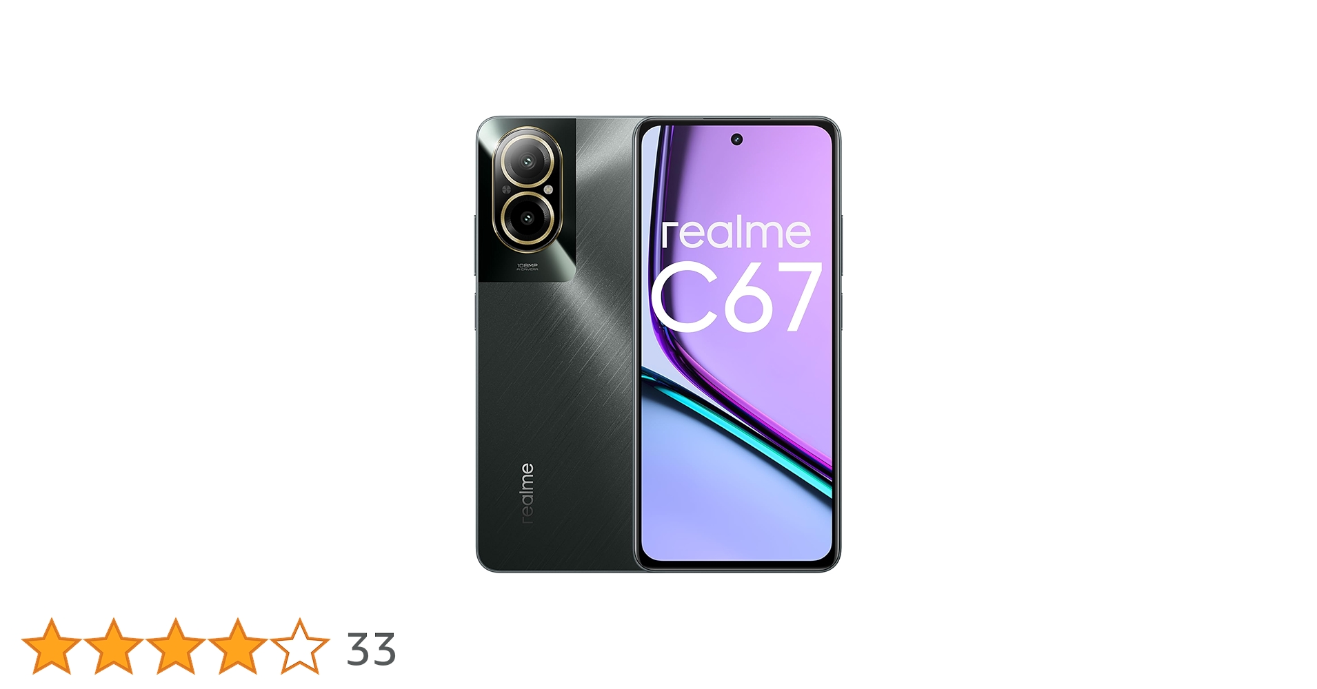 Realme C67 4G (Black Rock 8GB RAM, 256GB ROM)|108MP 3X In