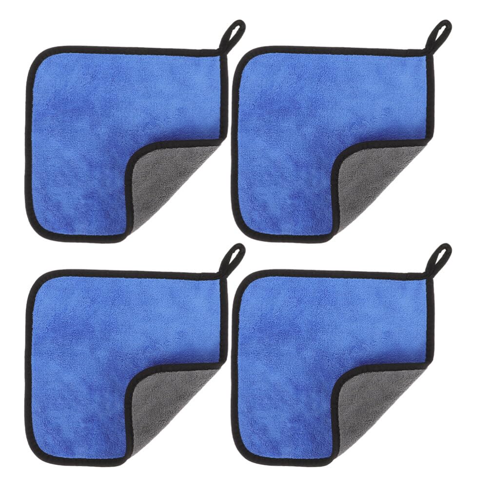 SUPVOX 4 Pack Snooker Cleaning Towels Professional Fleece Billiard Cleaner Compact Design Pool Stick Accessories