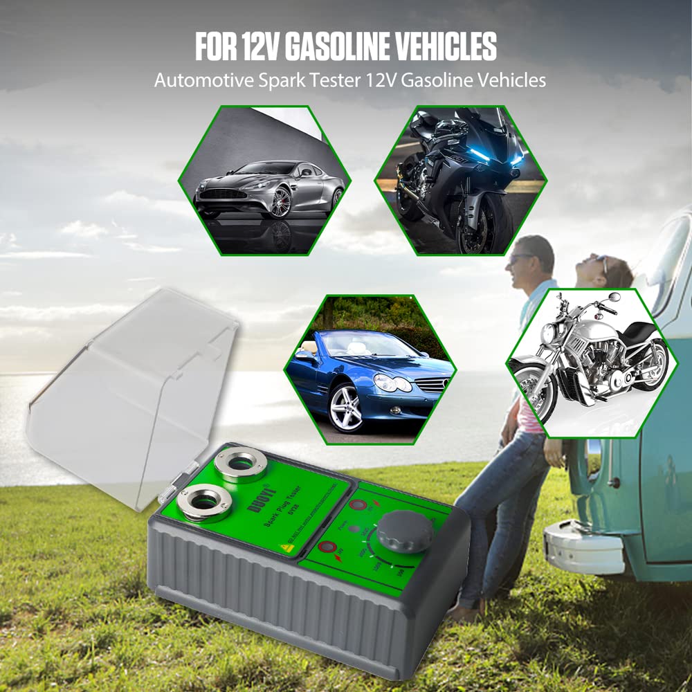 Tester Candele Accensione 220V - Regolabile 500-6000 RPM, Per Motori Benzina