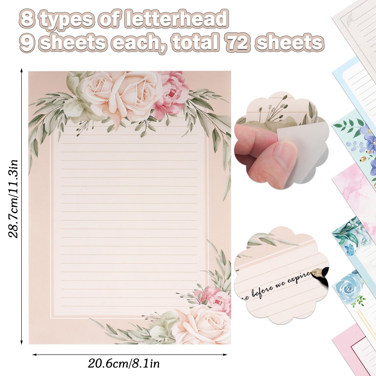 amazon-com-72pcs-flower-stationary-paper-lined-8-5x11-lined-stationary-writing-paper-fancy-paper-for-letters-cute-colored-lined-paper-for-writing-poem-scrapbook-crafts-wedding-invitation-printing-supplies-office-products for Free Printable Fancy Lined Paper Amazon.com : 72Pcs Flower Stationary Paper Lined 8.5x11 Lined Stationary Writing Paper Fancy Paper for Letters Cute Colored Lined Paper for Writing Poem Scrapbook Crafts Wedding Invitation Printing Supplies : Office Products for Free Printable Fancy Lined Paper