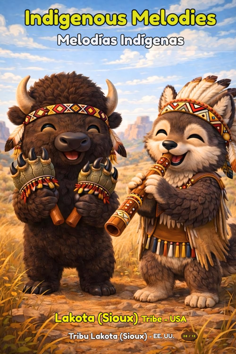 Indigenous Melodies — Lakota (Sioux) Tribe: A Native – Inspired Coloring Book for Children