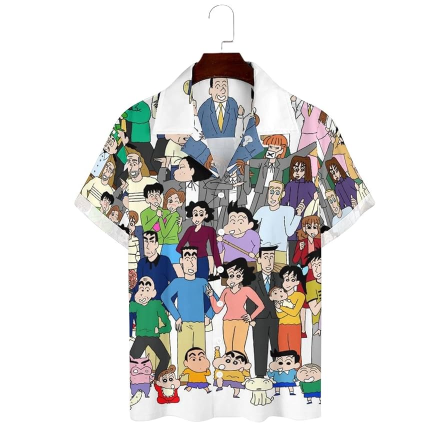 Amazon.co.jp: アロハシャツ メンズ クレヨンしんちゃん ティー